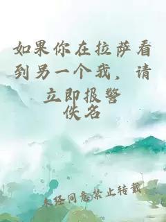 如果你在拉薩看到另一個(gè)我，請(qǐng)立即報(bào)警